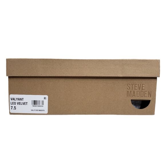 Steve Madden Womens 7.5 Valyant Pointed Toe Velvet Leopard Bootie NEW - Picture 11 of 11